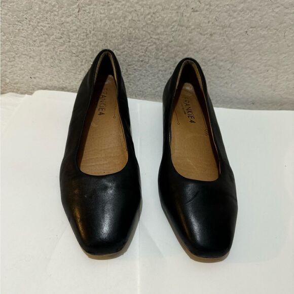 Frankie 4 Shoes - Frankie 4 Saving Soles Shoes Womens 9 Gianna Black Leather Ballet Flats